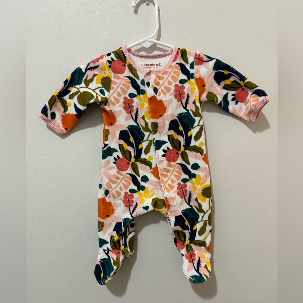 Magnetic Me Floral Velvet Sleeper